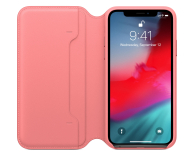 APPLE Etui skórzane folio iPhone XS - zgaszony róż MRX12ZM/A - 1461219 - zdjęcie 4